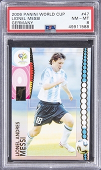 2006 Panini World Cup Germany #47 Lionel Messi - PSA NM-MT 8